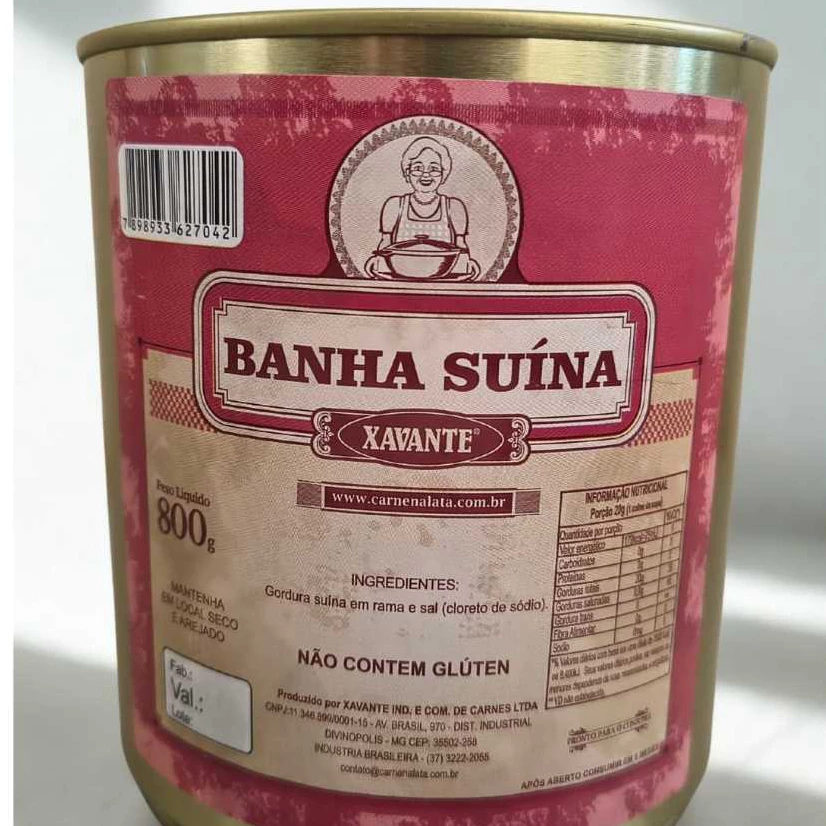 Banha Suína 800g - Xavante