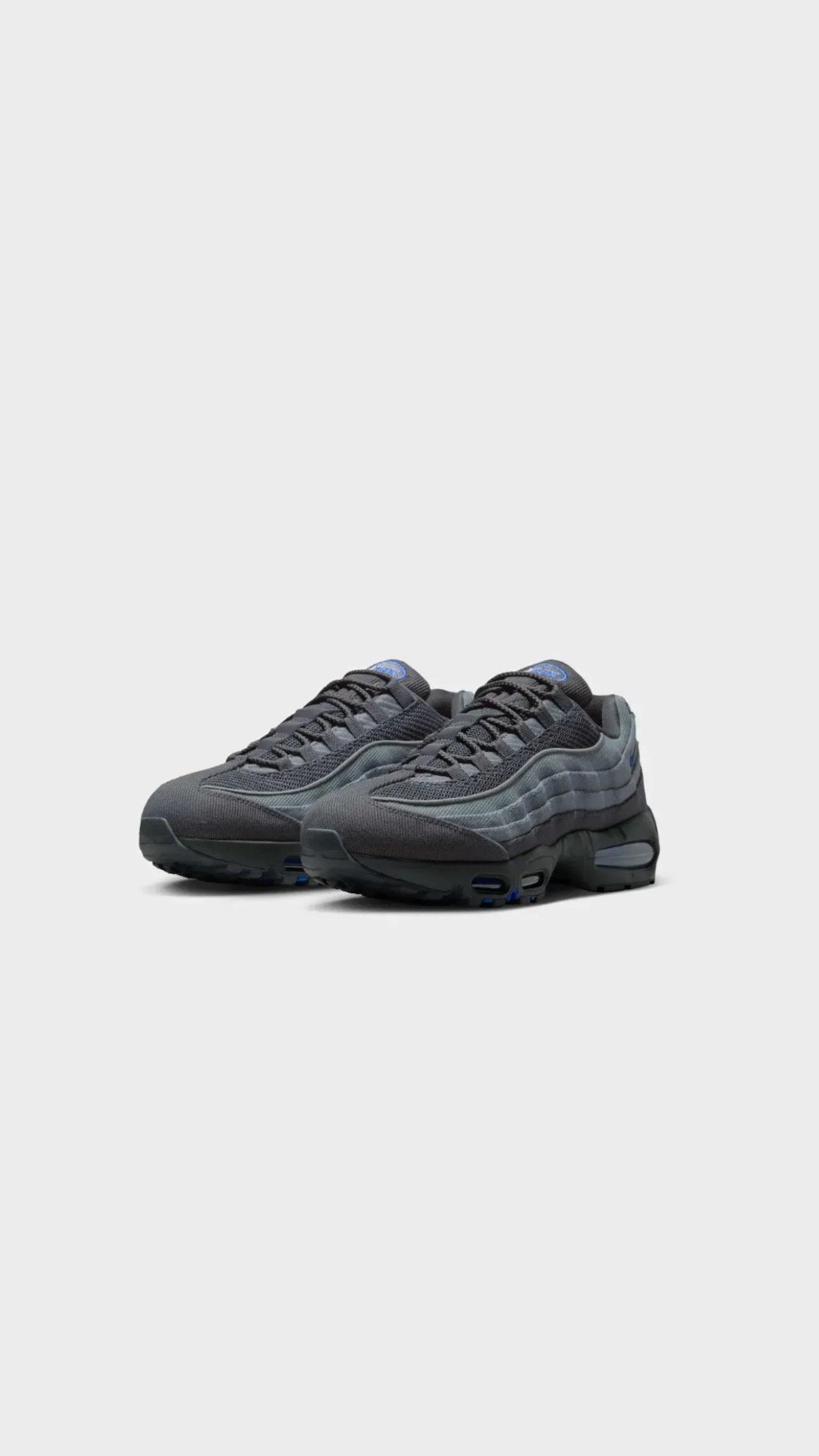 Nike Air Max 95 Big Bubble Smoke Grey Anthracite Black Racer Blue — 43, Novo