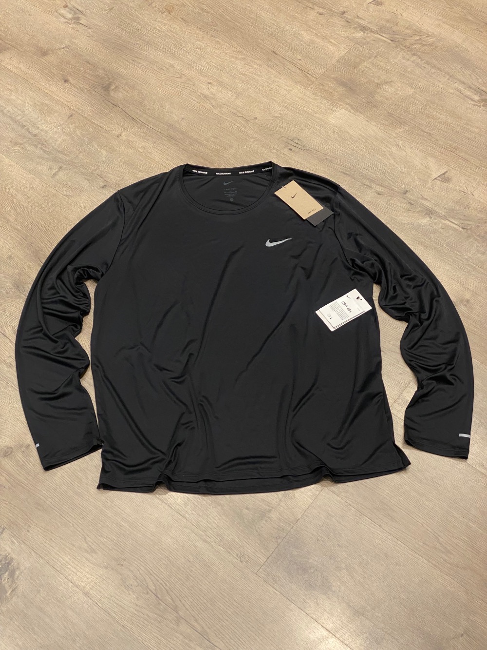 Camiseta Nike Dri-FIT Long Sleeve Flex Black — XG, Novo