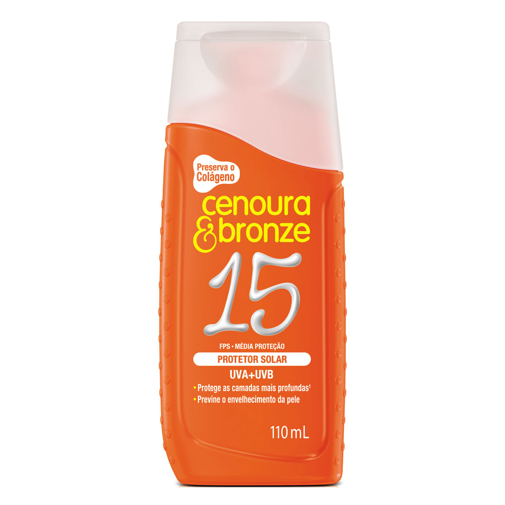 Protetor Solar Cenoura & Bronze - FPS15 — 110ml