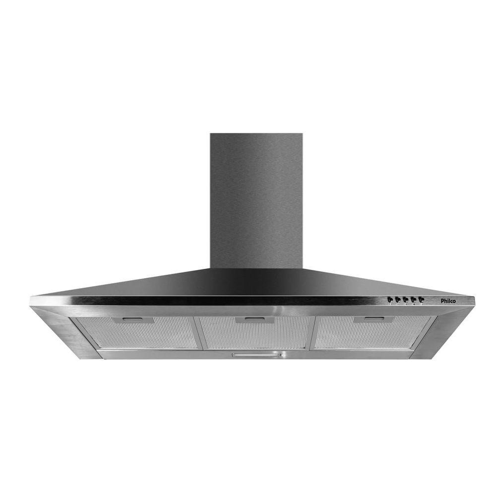 Coifa Pirâmide Philco PCO92I Inox Depurador E Exaustor - 220V