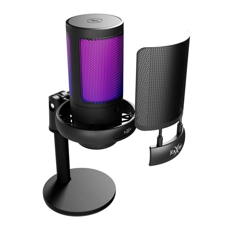 Foto 4 de Microfone Foxxray SUM-E16, RGB, Tipo-C, Preto, FXR-SUM-16-BK