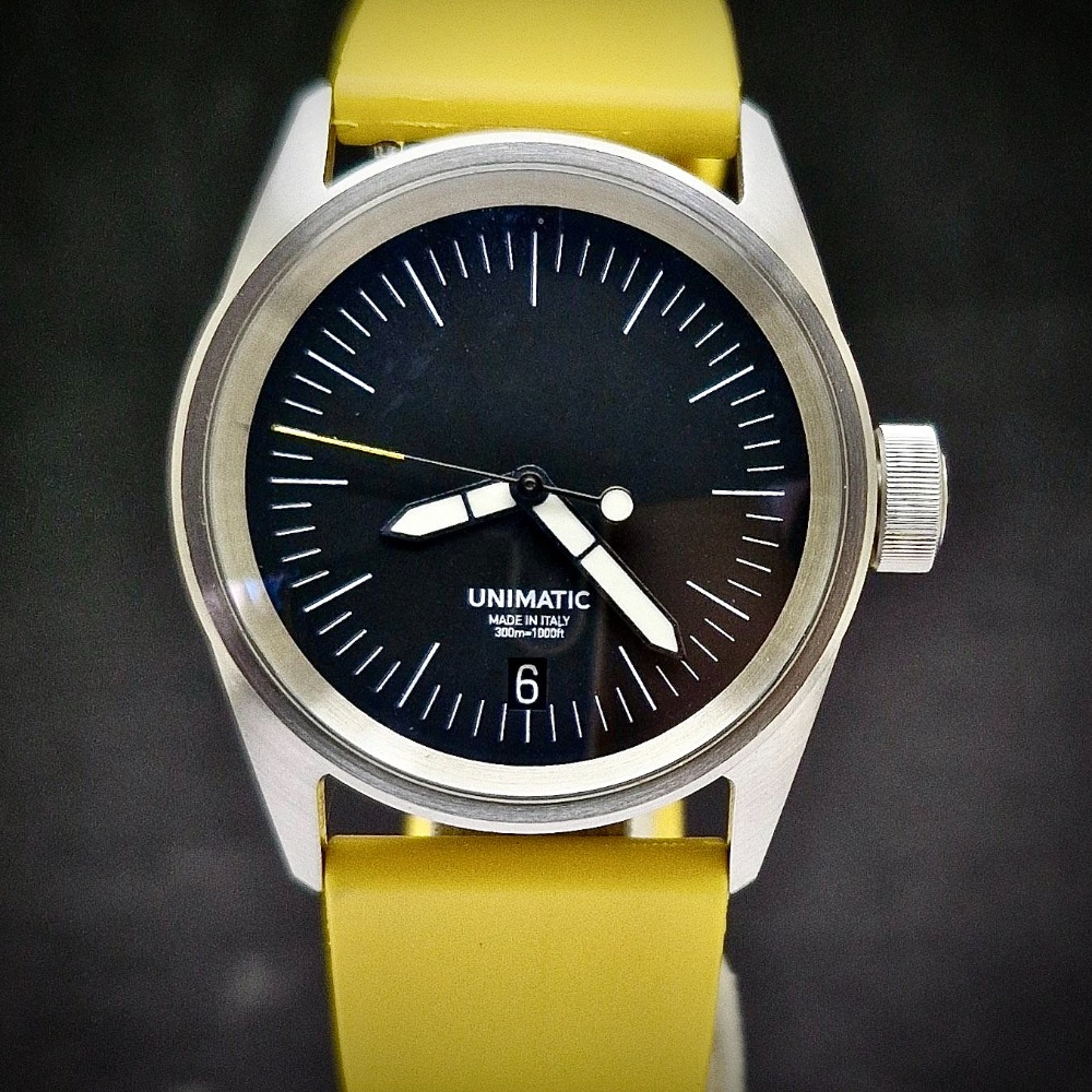 Massena LAB x Unimatic Relógio U5S-ML Yellow 300M 36 mm — Único, Usado