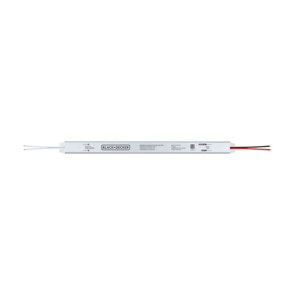 Driver Slim 12V 60W 5A Bivolt Black Decker