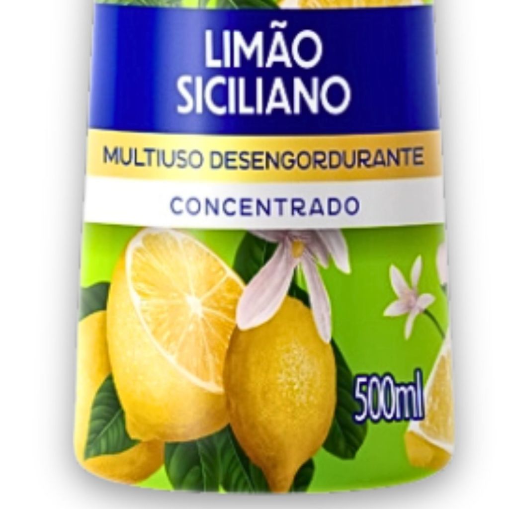 Foto 2 de Kit 3un Multiuso 500ml Limão Siciliano Uau Superfícies e Utensílios