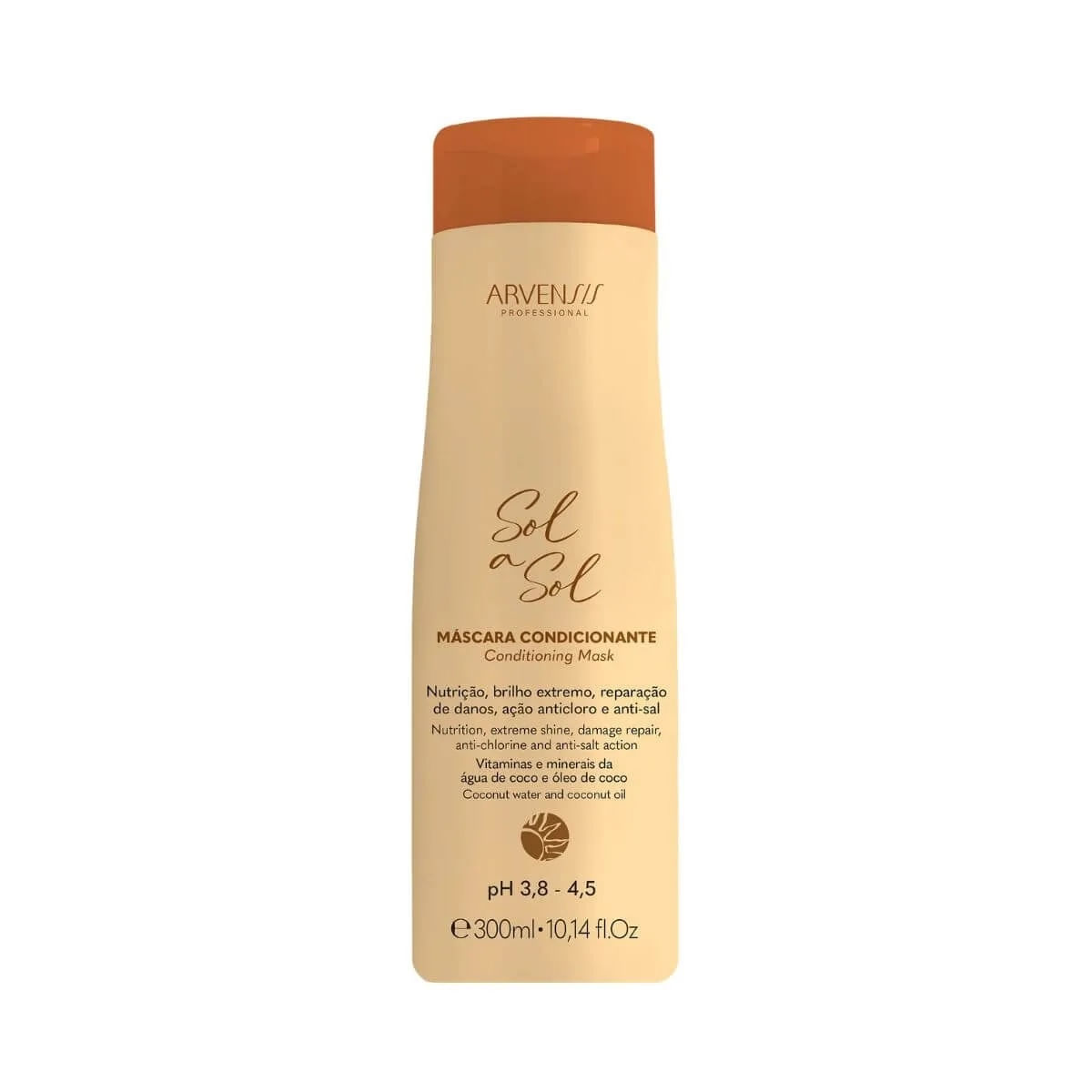 Arvensis Mascara Condicionante Sol A Sol - 300Ml