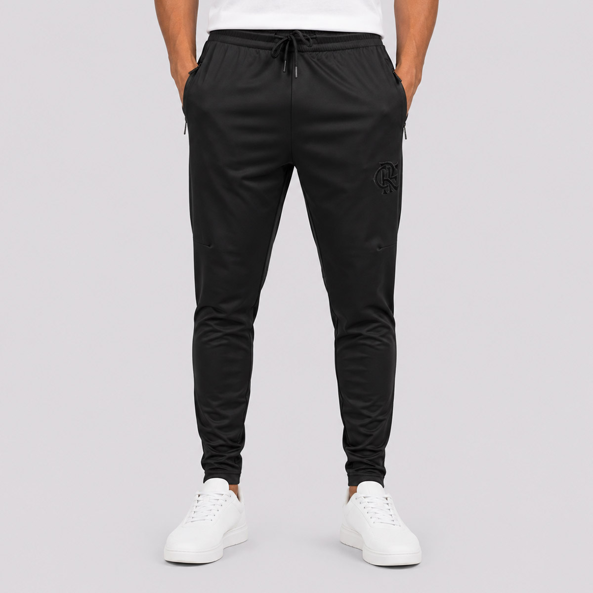 Calça Flamengo com Zíper e Poliamida All Black
