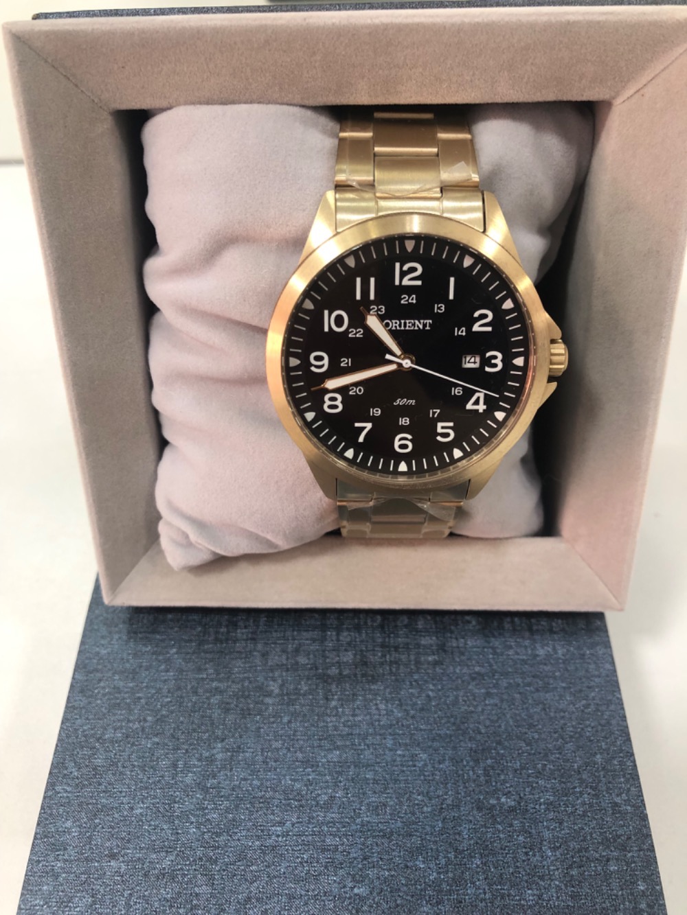 Relógio Orient Dourado 44 mm — Único, Novo