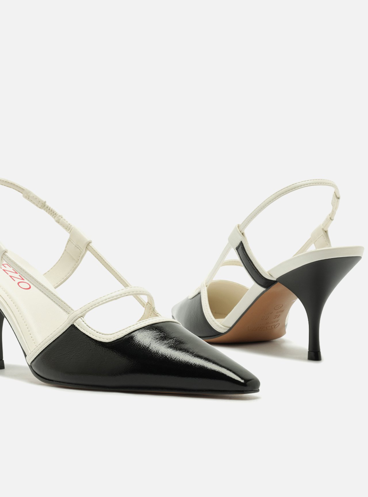 Foto 4 de Scarpin Marrom Salto Bloco Tiras Slingback