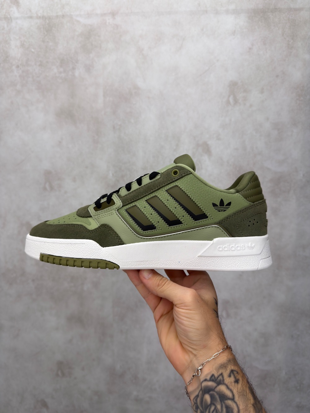adidas Drop Step Low 2.0 Tent Green Olive Strata Cloud White — 39 / 40 / 41 / 42 / 43 / 44, Novo