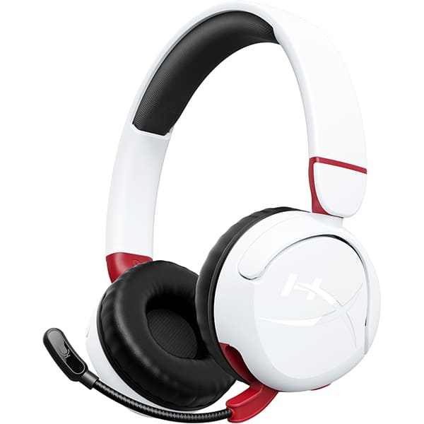 Headset Gamer Sem Fio Cloud Mini, Bluetooth 5.3, Branco, 7G8F2AA, HyperX CX 1 UN