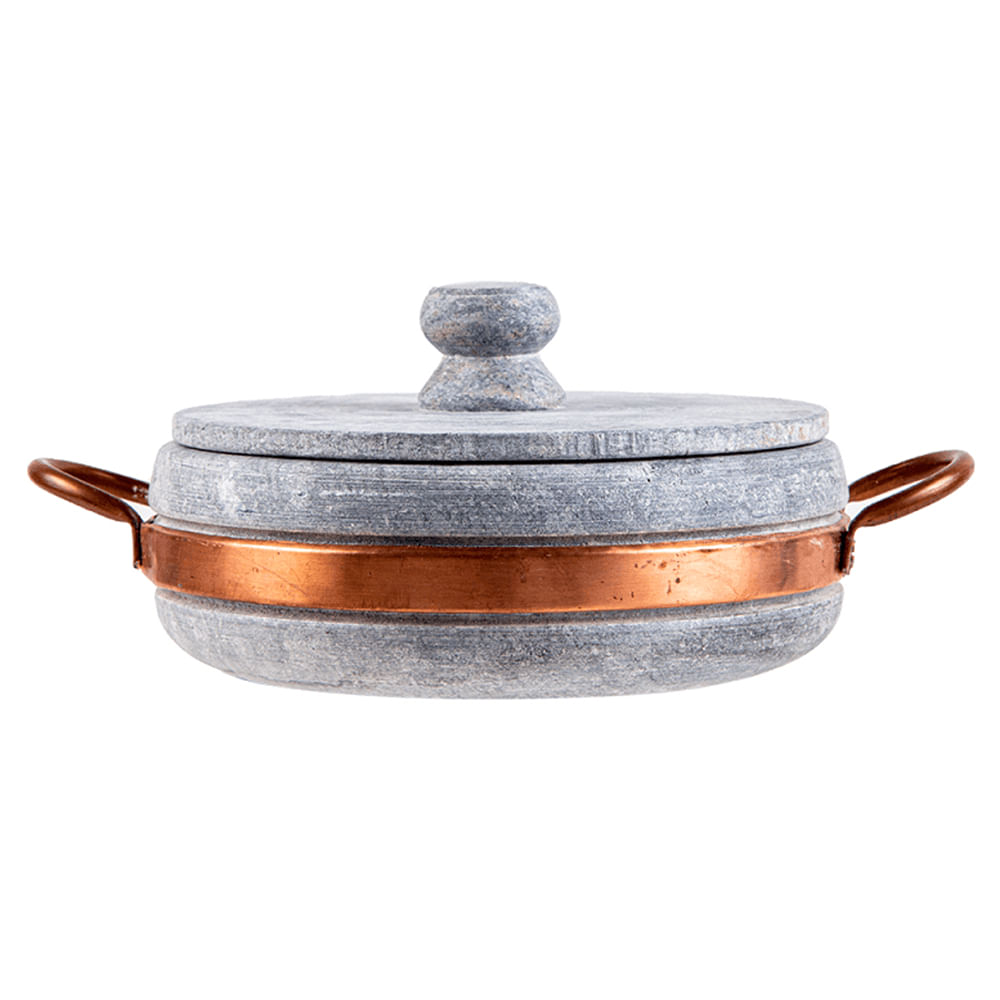 Panela De Pedra Sabão 18Cm - Rei Das Panelas