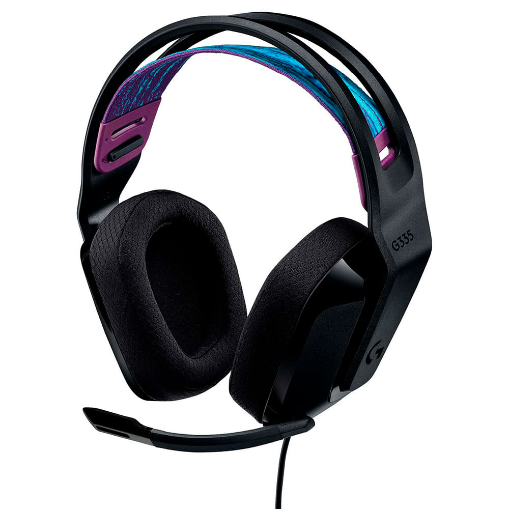 Headset Gamer Logitech G335 com Conexão 3,5mm para PC, PlayStation, Xbox, Nintendo Switch e Mobile - Preto