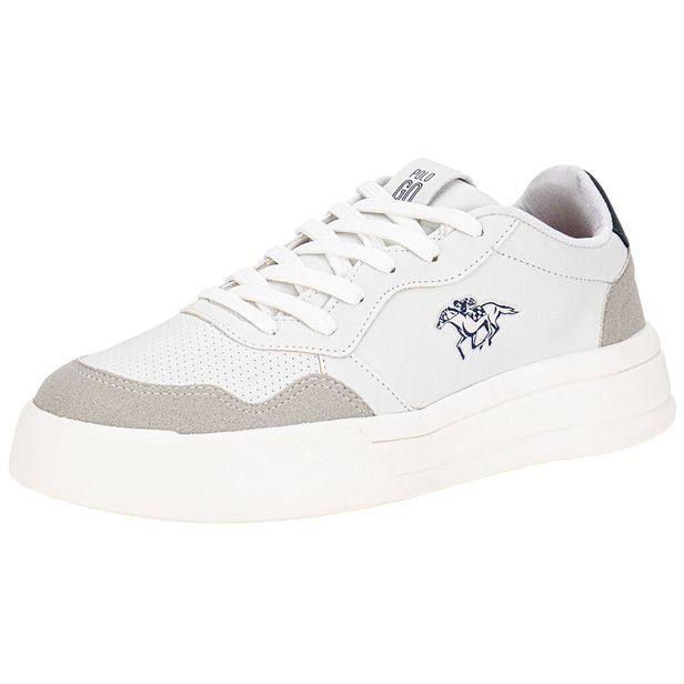 Tênis Masculino Casual Polo Go GO506 BRANCO/CINZA 37