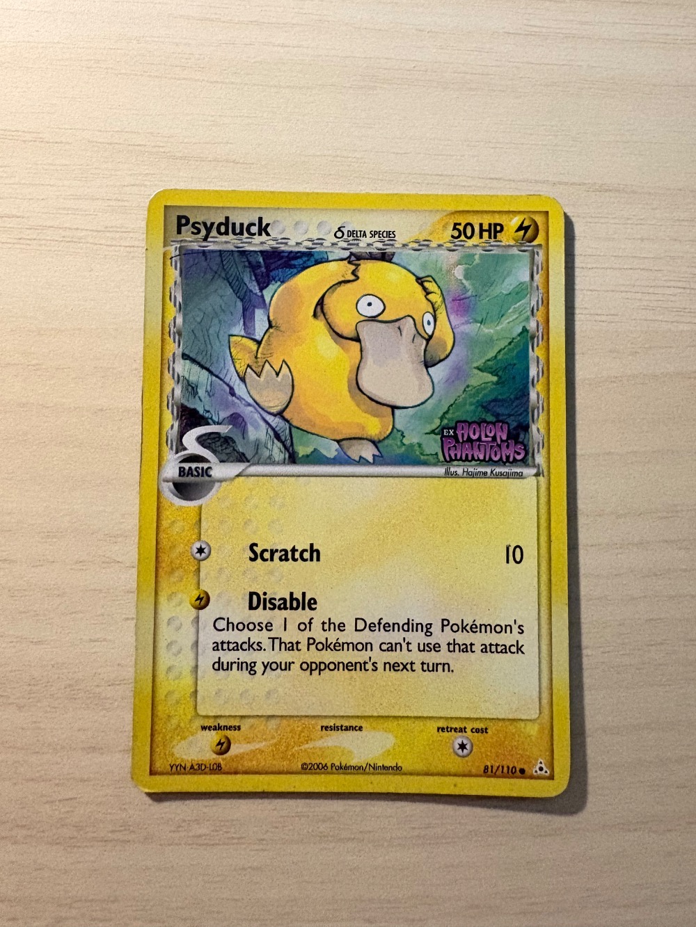 Psyduck (81/110) EX Holo Phantoms Pokémon TCG — Heavily Played, Usado