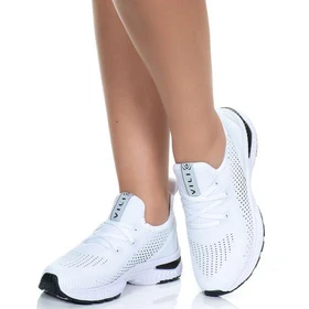 Tênis Feminino Vili Para Treino Academia Caminhada - Branco