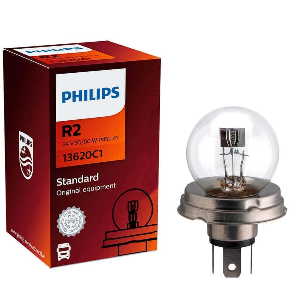 Lâmpada Philips Standart 55w 24v P45t-41 R2 Farol