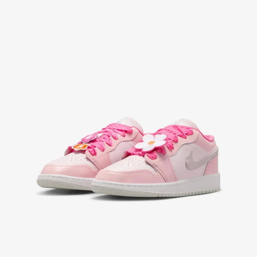 Air Jordan 1 Low GS Pink Bloom — 34, Novo