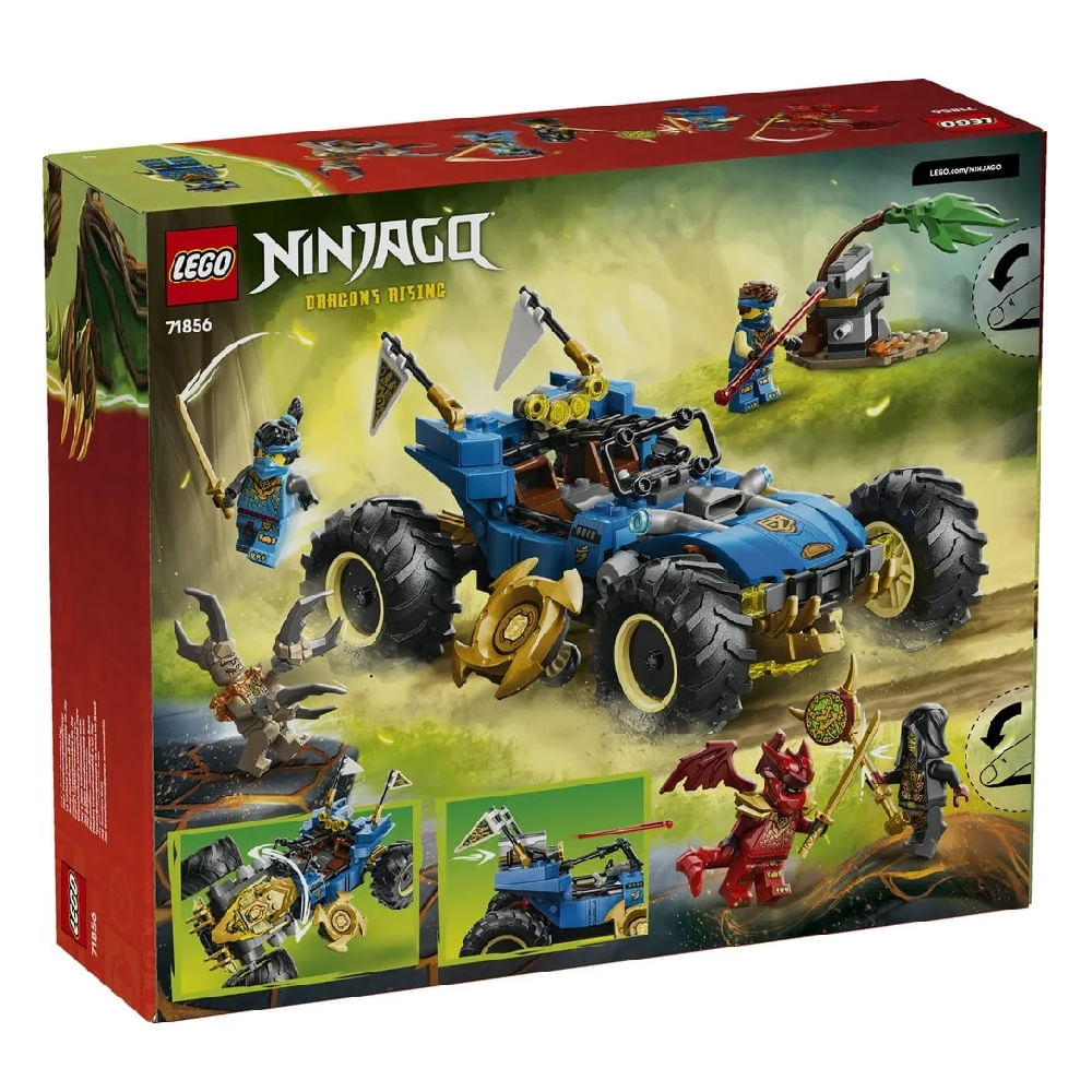 Foto 4 de CARRO TRANSFORMADOR LEGO NINJAGO DO JAY 387 PEÇAS 71856