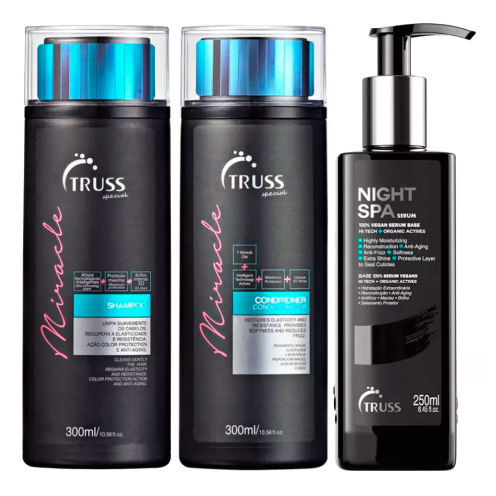 Truss Professional Miracle Kit - Sh + Cond + Sérum — Kit