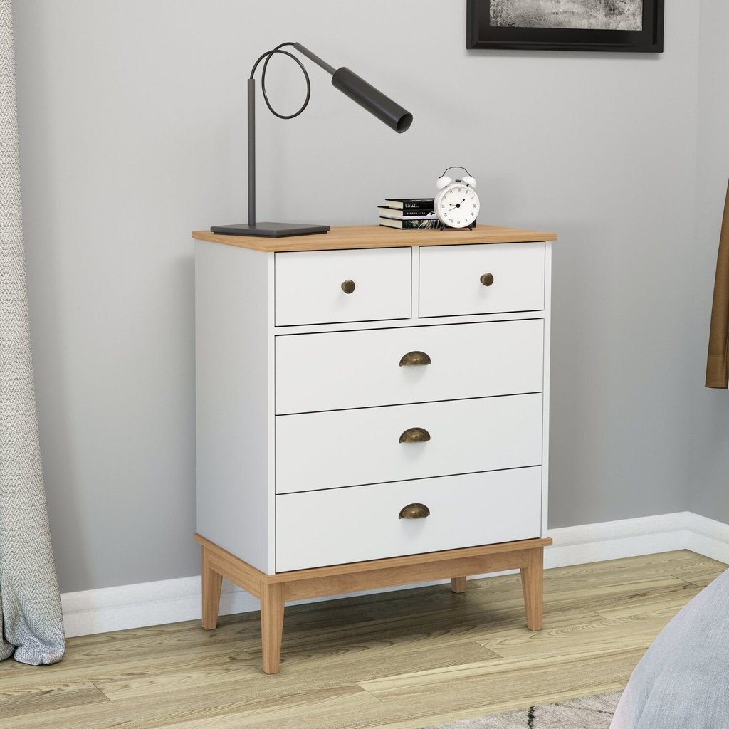 Comoda - Colonial 700cm x 900cm x 410cm Branco/Mel