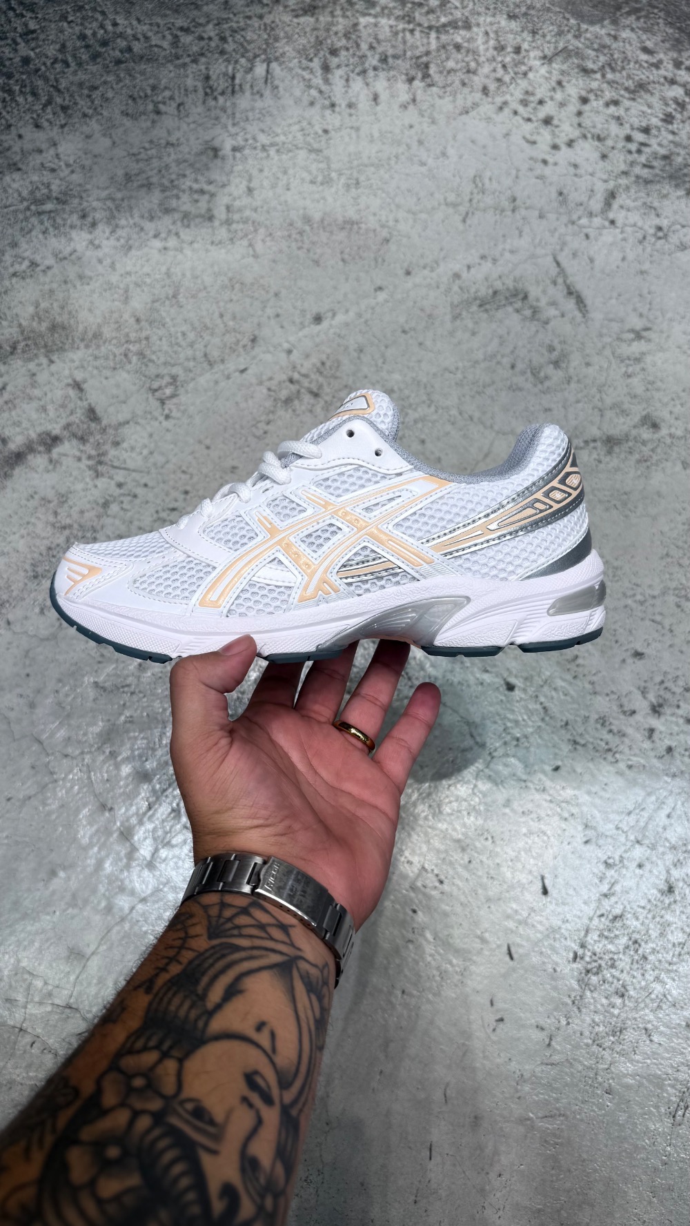 Asics Gel-1130 White Dune Feminino — 35 / 36 / 37, Novo
