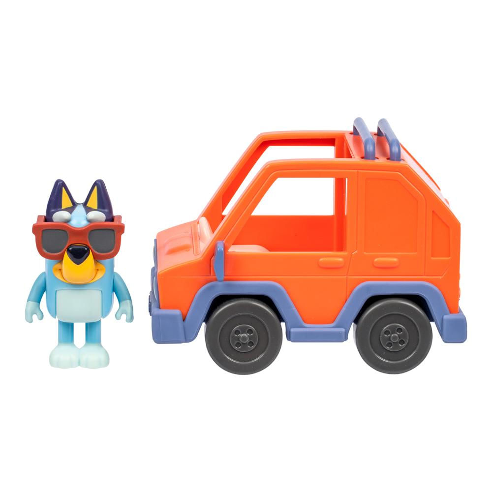 Mini Veículo Bluey com Boneco Colecionável - Carro 4x4