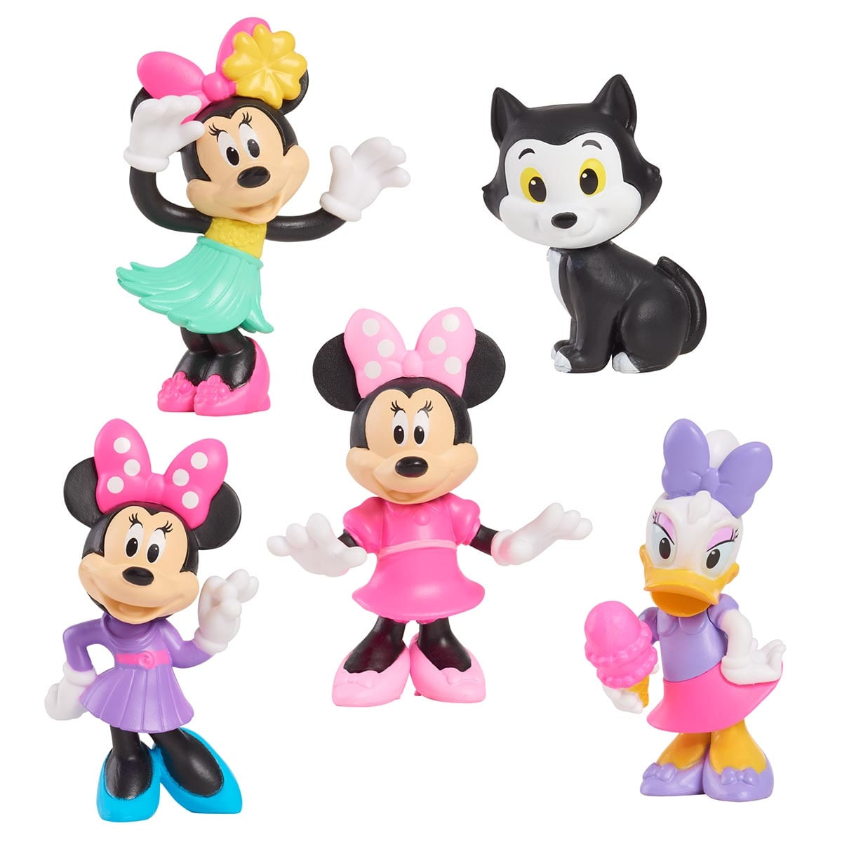 Foto 2 de 5 Bonecos Minnie (3), Pata Margarida e Fígaro - Disney Jr.