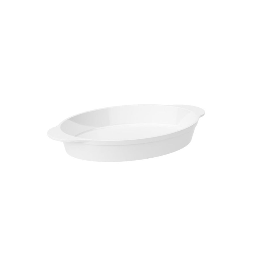 Travessa Oval Coza Uno 800ml Branco Branco