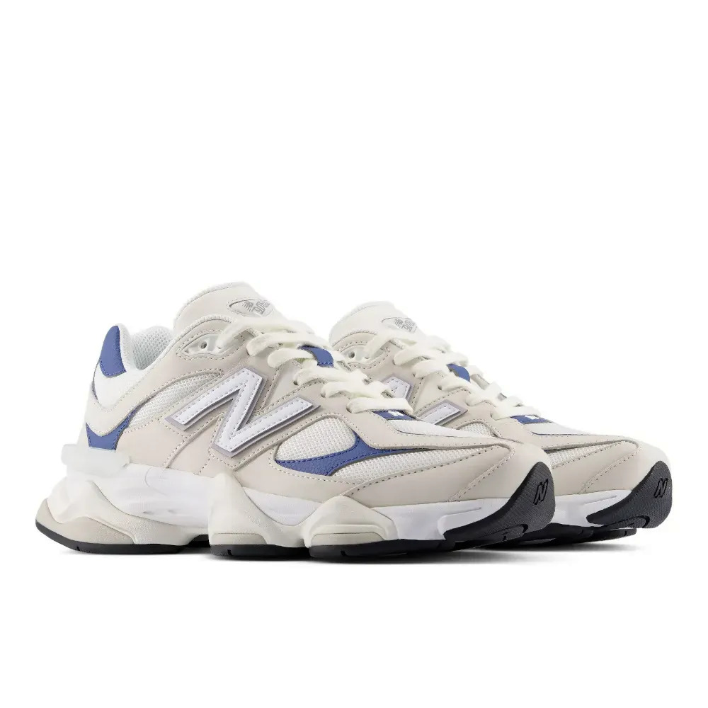 New Balance 9060 Light Beige Dark Blue — 34, Novo