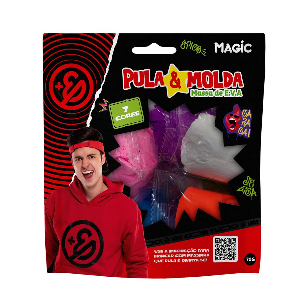 Enaldinho Massa Pula e Molda E.V.A. 70g - Ciranda Cultural