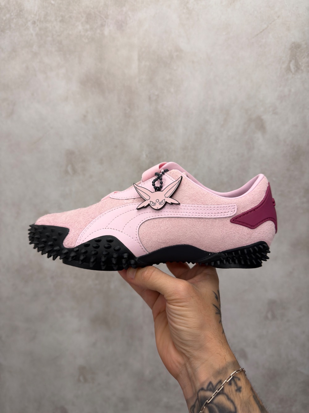 Pokémon x Puma Mostro Espeon Pearl Pink Strong Gray — 35 / 36 / 37 / 38, Novo