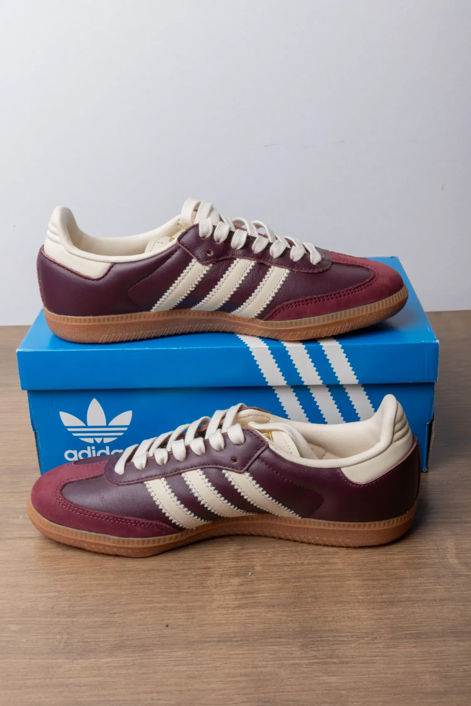 Foto 3 de adidas Samba OG Maroon Cream White — 37, Novo