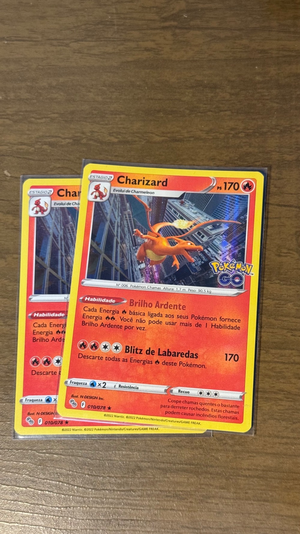 Charizard (10/78) Pokémon GO Pokémon TCG — Near Mint, Novo