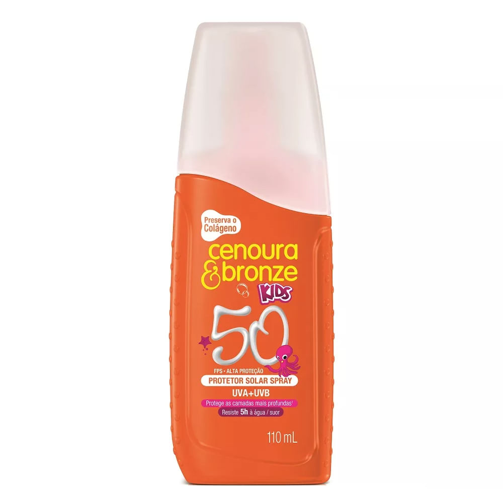 Protetor Solar Spray Cenoura & Bronze Kids - FPS50 — 110ml
