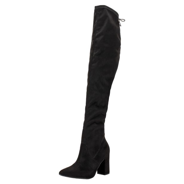 Bota Feminina Over The Knee Via Marte 021014 PRETO/CAMURÇA 34