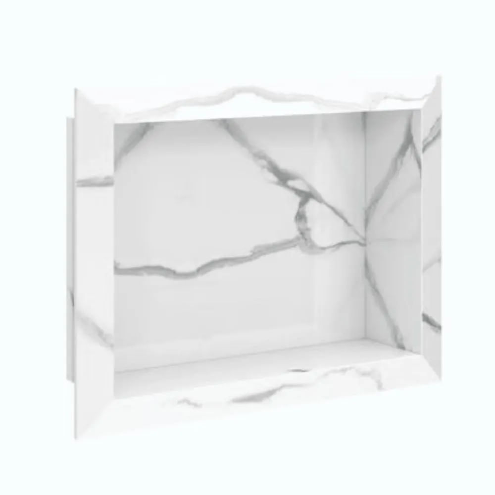Nicho De Porcelanato 56X38 Calacata Blu