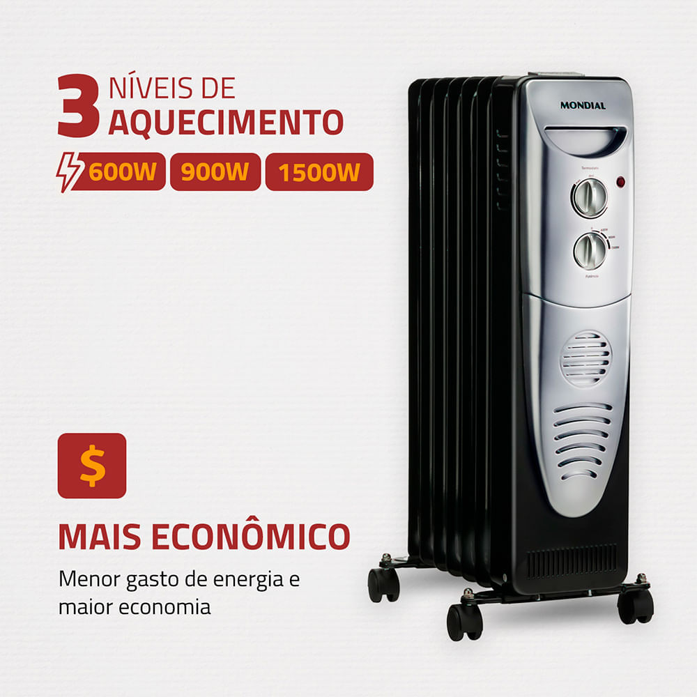 Foto 3 de Aquecedor a Óleo Mondial A-06 220