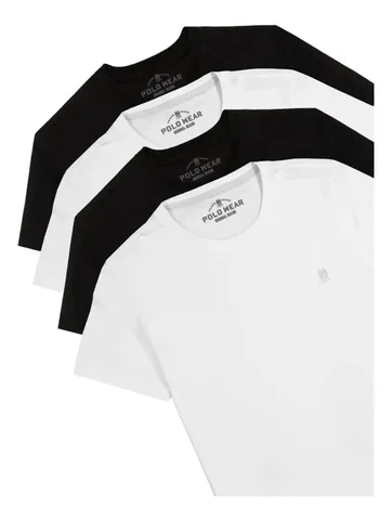 Kit 4 Camisetas Masculinas Polo Wear Sortido