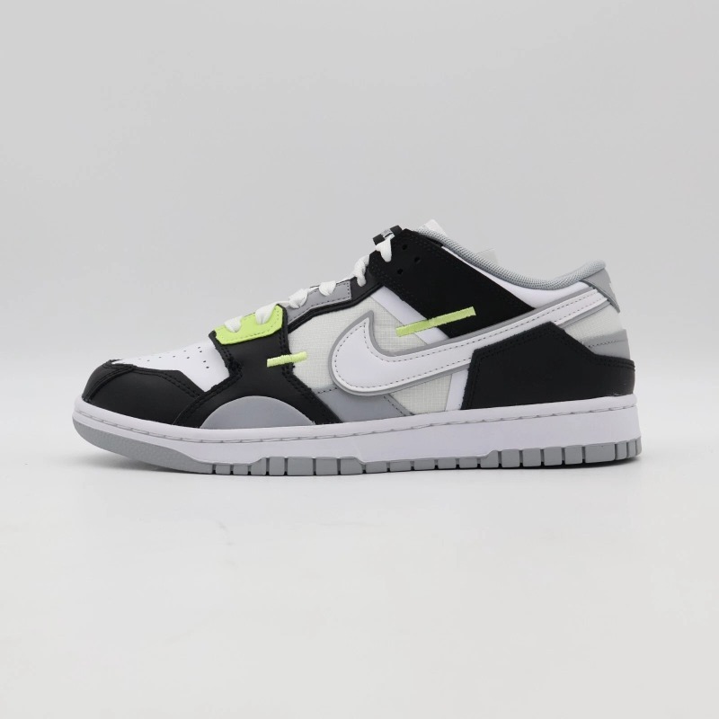 Foto 4 de Nike Dunk Low Scrap Wolf Grey Light Lemon Twist — 40, Novo