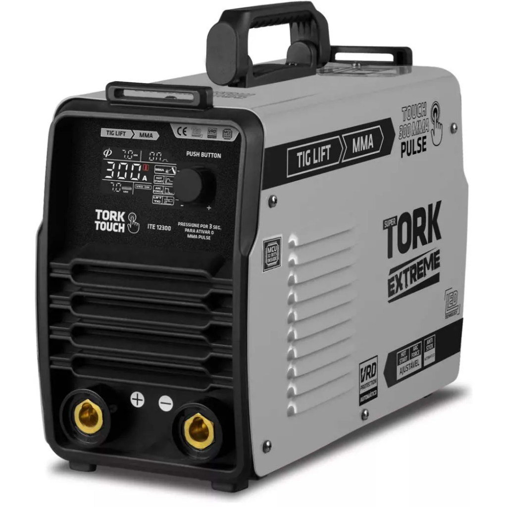 Inversora de Solda 220V TIG LIFT E MMA 300 Touch 300 VRD ITE 12300 - Tork