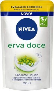 Nivea Sabonete Líquido Refil Erva Doce 200ml - Fragrância Refrescante De Erva-doce, Sensação De Pele Macia E Hidratada