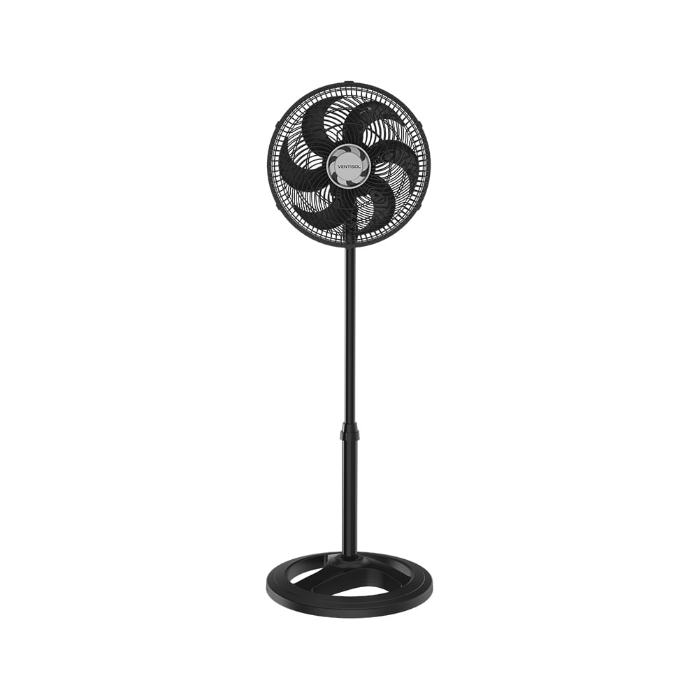 Ventilador de Coluna Ventisol 30cm Turbo 6 Pás Preto VOC30 - 127 Volts