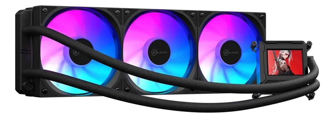 Watercooler Kalkan 360mm Aura Lcd 360 Argb Preto
