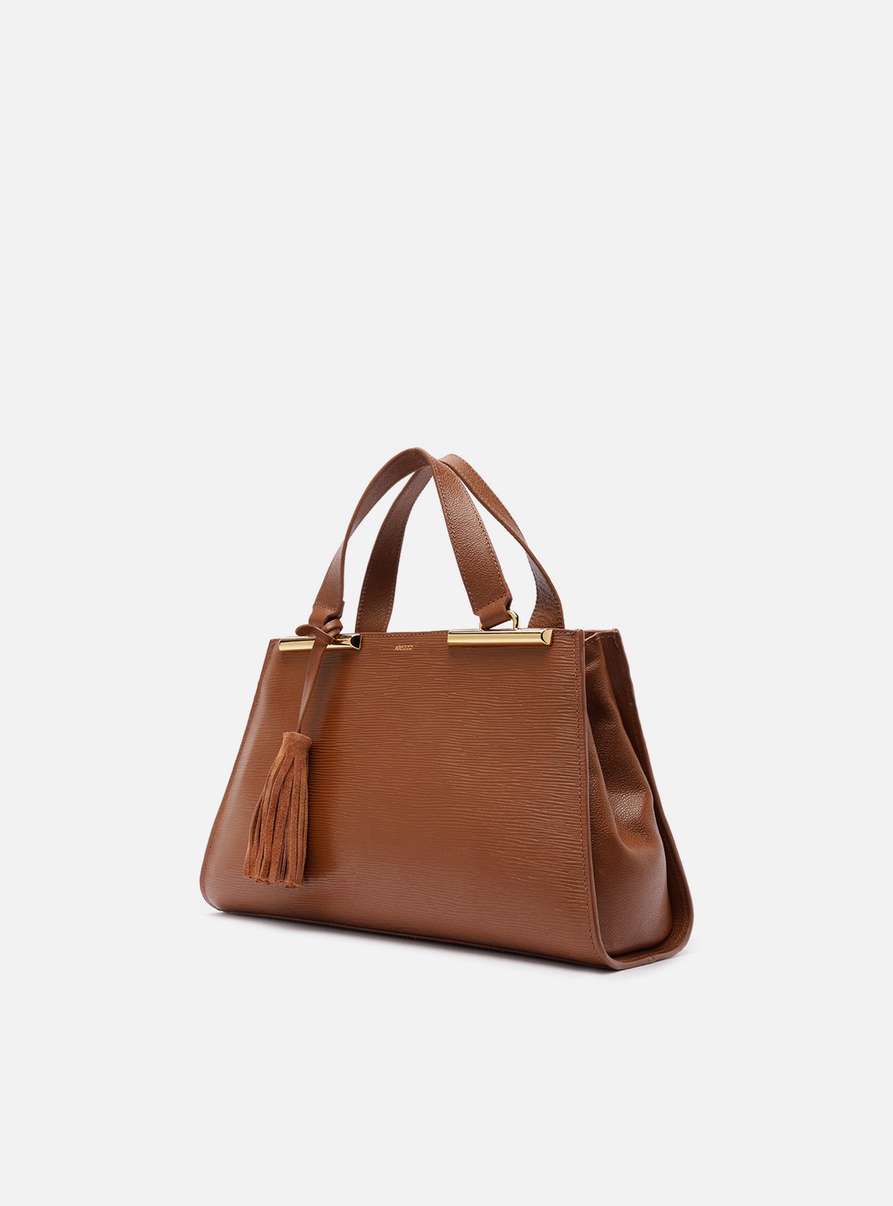 Foto 2 de Bolsa Tote Marrom Couro Jeni Média