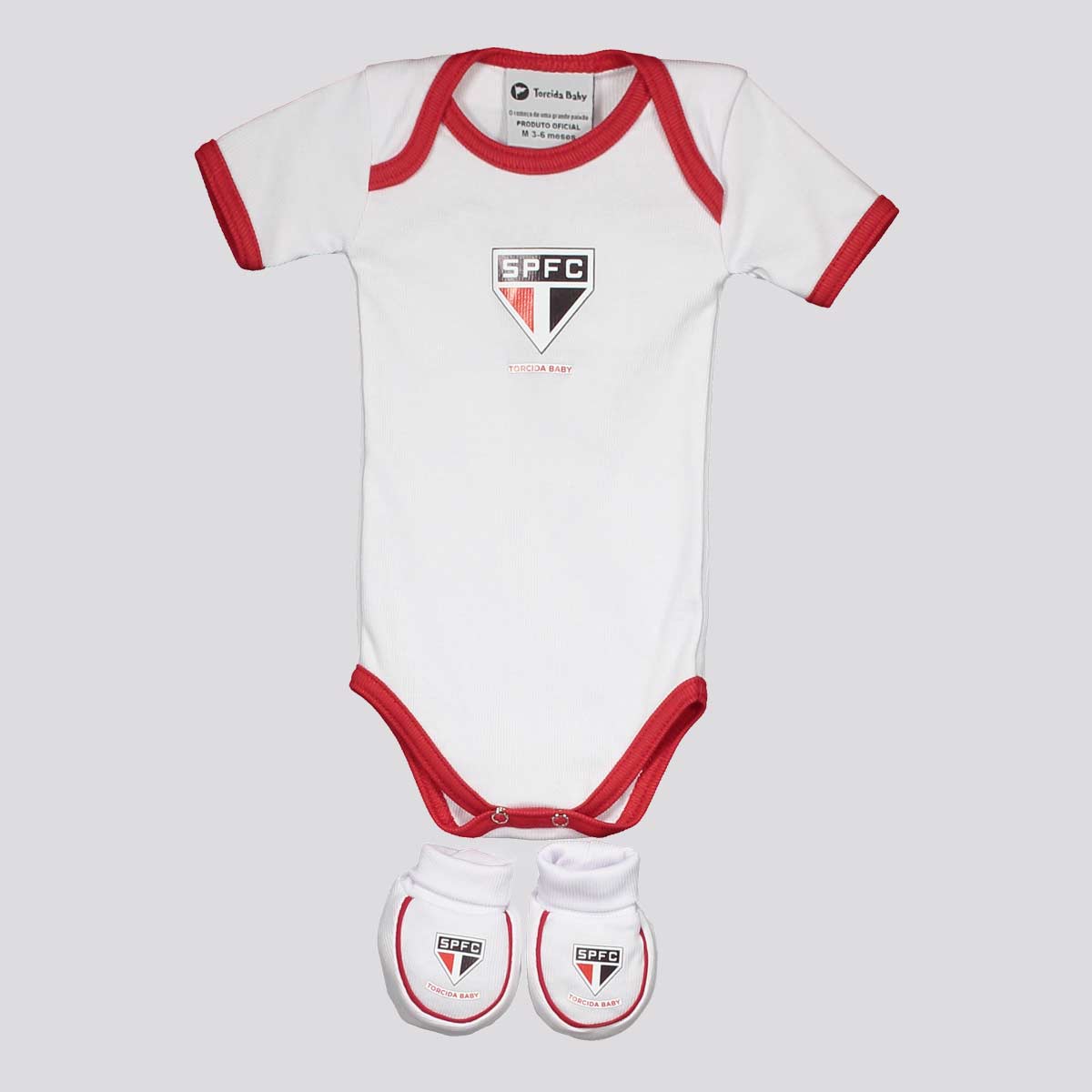 Kit Body São Paulo I Branco e Vermelho