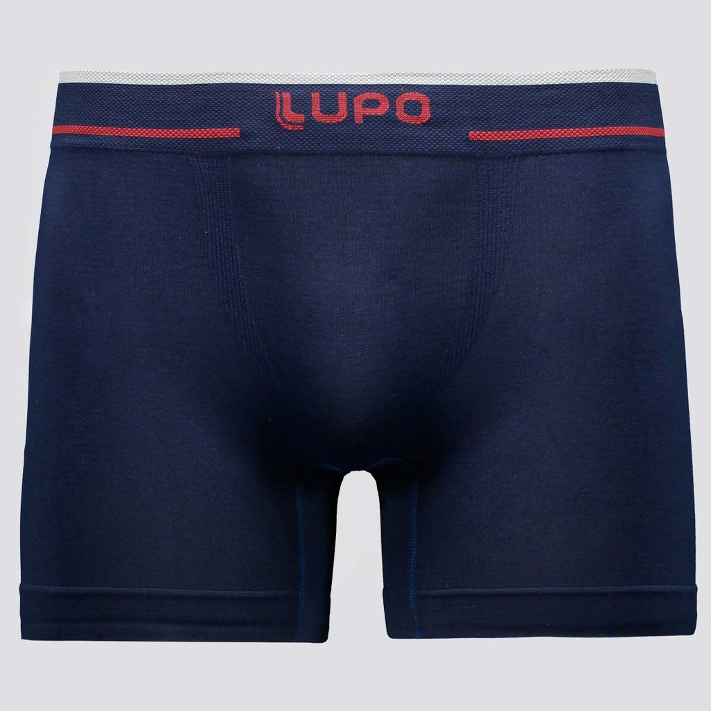 Cueca Boxer Lupo Microfibra Sem Costura Marinho e Vinho