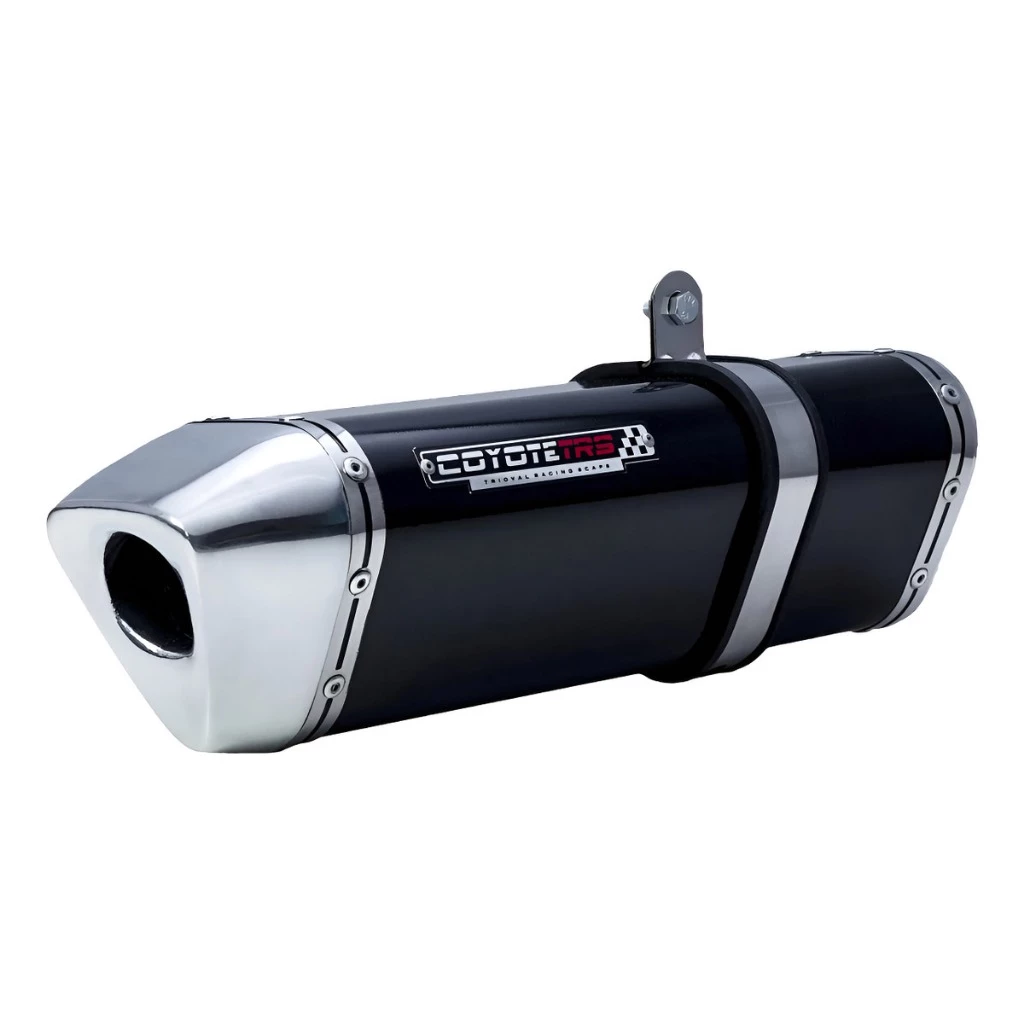 Escape / Ponteira Coyote TRS Tri-Oval em Alumínio - XRE 190 ano 2025 em Diante - Honda