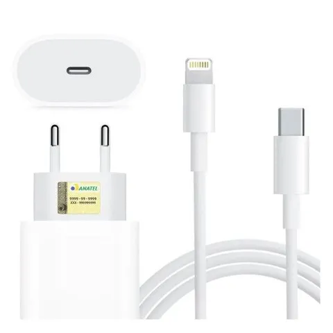 Carregador iPhone Tipo C com Cabo 1m