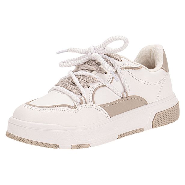 Tênis Feminino Casual Vizzano 1455103 BRANCO/CINZA 34